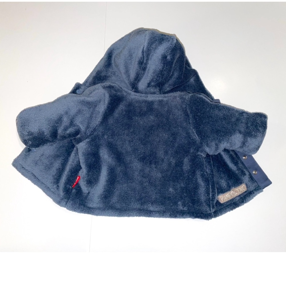 Pampolina Soft Cozy Blue Snap Hoodie Baby Jacket size Newborn NWT - Picture 8 of 9
